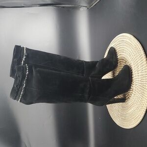 Jimmy Choo Suede Knee Boots Size EU 37.5, US 7.5